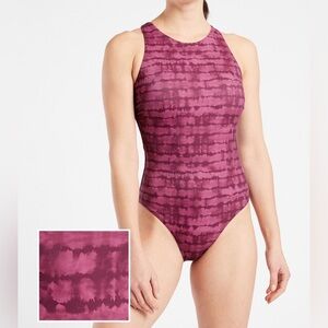 Athleta Maldives Purple Tie Dye Swimsuit
